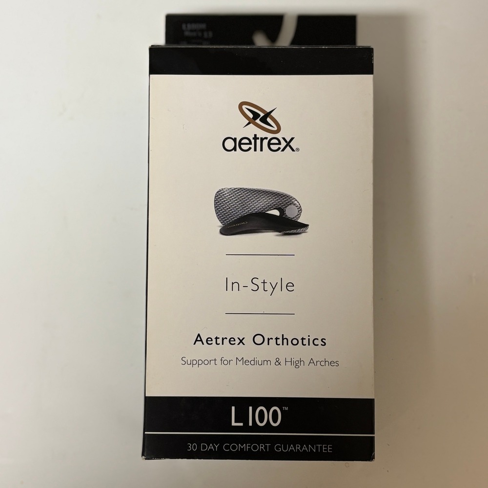 Aetrex In-Style L100 Orthotics‎ Mens Size 13 Medium High Arch Support Insoles
